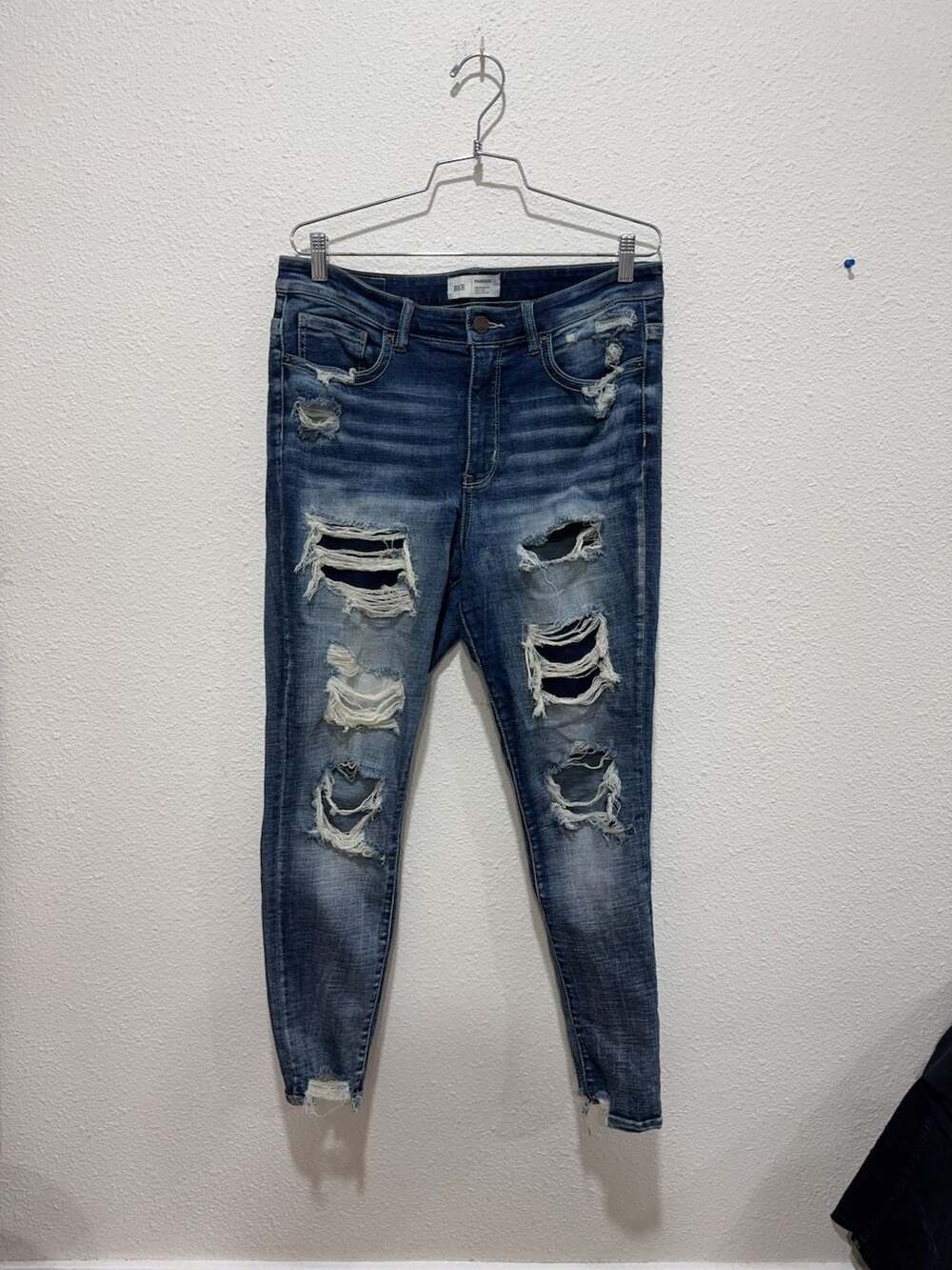 BKE Parker Ankle Skinny Stretch Raw Cuff Jeans Men's Size 30